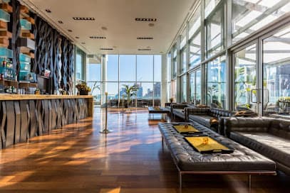 the Press Lounge